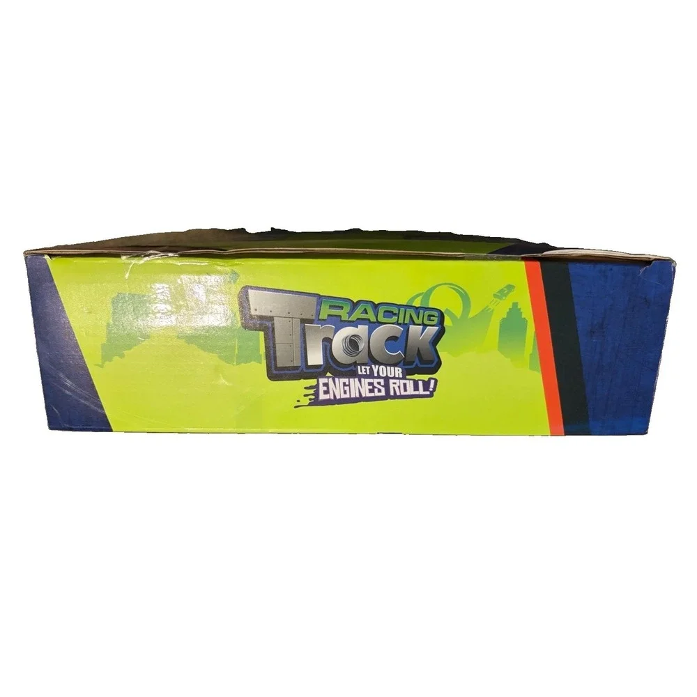 Kids Flexible Racing Track Set 2 Lane 360 Loop 4 Cars 500cm NEW Open Box